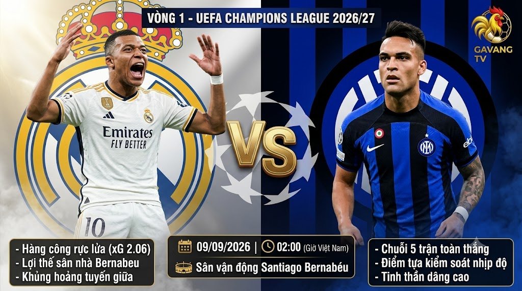 Nhận định Real Madrid vs Inter Milan (02h00 ngày 9/9): Bài test tuyến giữa